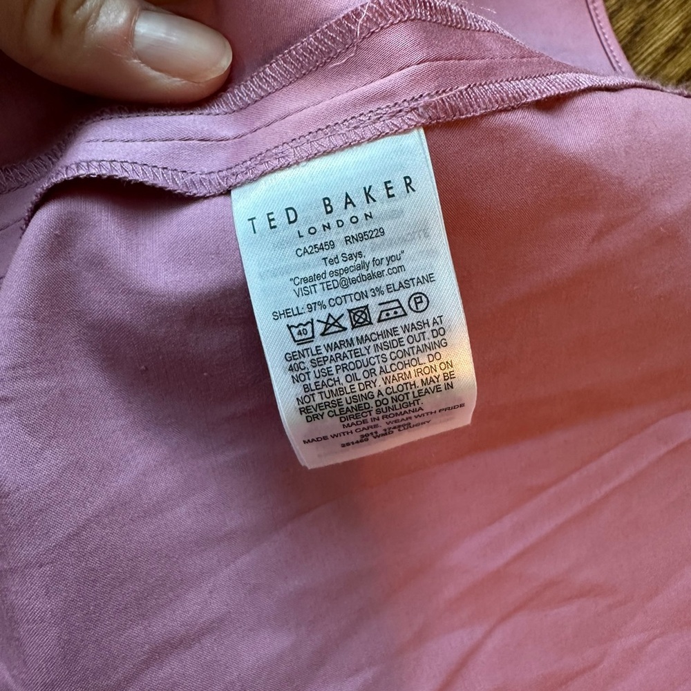 NEW Ted Baker Luuciiy shirt dress size 4-6 - Picture 8 of 11